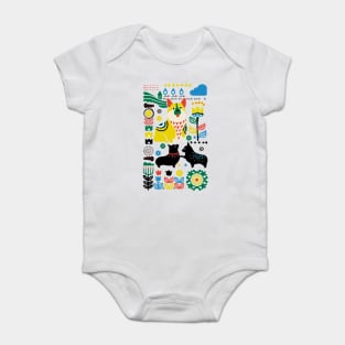 Scandinavian Corgi Baby Bodysuit